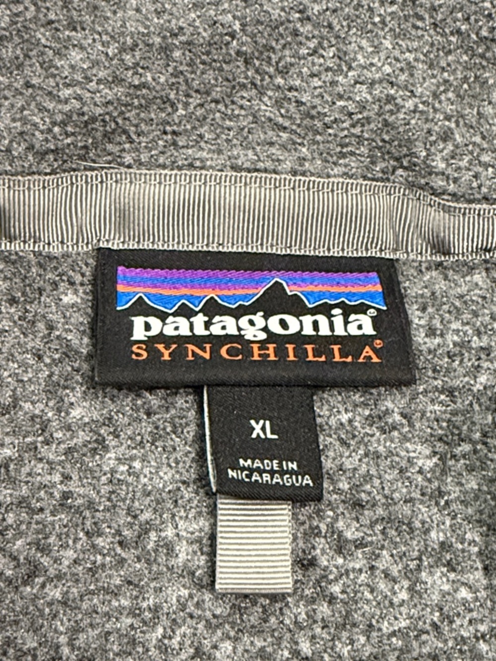 Patagonia Synchilla Vest Men’s XL Full Zip Fleece Parsons Cyber Logo Embroidered - Picture 4 of 5